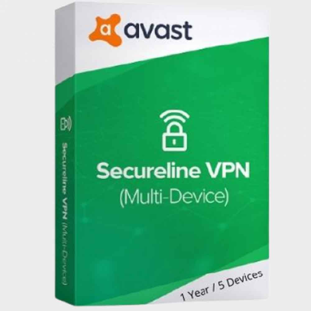 Avast Secureline – 1 Year / 5 Devices – Global product image
