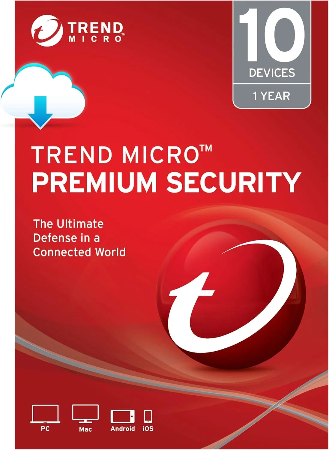 Trend Micro Max Premium Security 10 Devices 1 Year product image